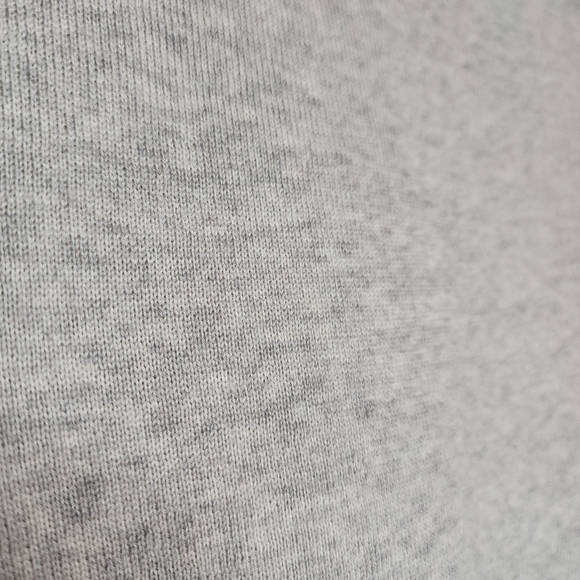 J. Crew Merino Wool Grey Turtleneck Ruffle Sweater Zip Cuffs Size Medium - Picture 12 of 16